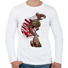 PRINTFASHION NIGHTMARE_GORGON_N1_HD - Férfi hosszú ujjú póló - Fehér férfi póló