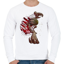 PRINTFASHION NIGHTMARE_GORGON_N1_HD - Férfi pulóver - Fehér férfi pulóver, kardigán