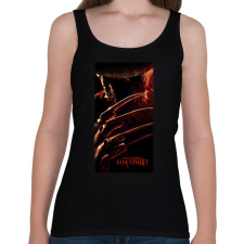PRINTFASHION Nightmare on Elm street - Női atléta - Fekete női trikó