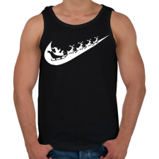 PRINTFASHION nike márkaparódia fehér - Férfi atléta - Fekete atléta, trikó