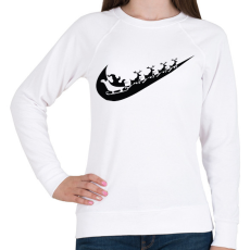 PRINTFASHION nike márkaparódia fekete - Női pulóver - Fehér