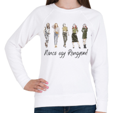 PRINTFASHION Nincs egy rongyom! - Női pulóver - Fehér női pulóver, kardigán