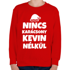 PRINTFASHION NINCS KARÁCSONY KEVIN NÉLKÜL - Gyerek pulóver - Piros gyerek pulóver, kardigán