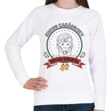 PRINTFASHION Nincs karácsony Kevin nélkül - Női pulóver - Fehér női pulóver, kardigán