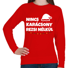 PRINTFASHION NINCS KARÁCSONY REZSI NÉLKÜL - Női pulóver - Piros női pulóver, kardigán