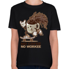 PRINTFASHION Nincs kávé, nincs munka - Gyerek póló - Fekete gyerek póló