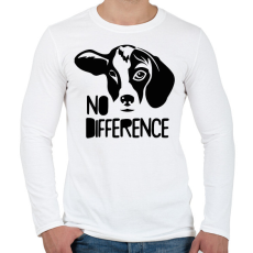 PRINTFASHION Nincs különbség - Férfi hosszú ujjú póló - Fehér