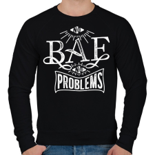PRINTFASHION Nincs nő, nincs gond - Férfi pulóver - Fekete férfi pulóver, kardigán