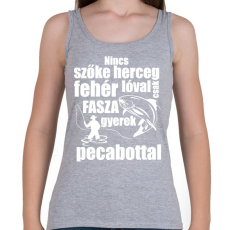 PRINTFASHION Nincs szőke herceg - Női atléta - Sport szürke