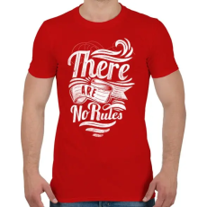 PRINTFASHION Nincsenek szabályok - Férfi póló - Piros