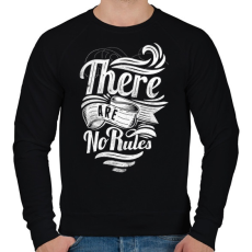 PRINTFASHION Nincsenek szabályok - Férfi pulóver - Fekete