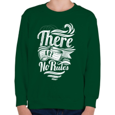 PRINTFASHION Nincsenek szabályok - Gyerek pulóver - Sötétzöld gyerek pulóver, kardigán