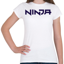 PRINTFASHION Ninja - Blue - Női póló - Fehér női póló