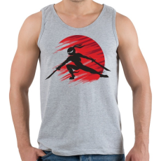 PRINTFASHION Ninja - Férfi atléta - Sport szürke