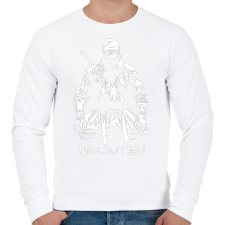 PRINTFASHION Ninja - Férfi pulóver - Fehér férfi pulóver, kardigán