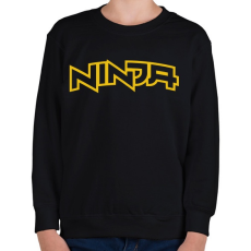 PRINTFASHION Ninja - Gyerek pulóver - Fekete