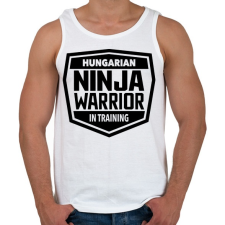 PRINTFASHION Ninja Warrior - Férfi atléta - Fehér atléta, trikó