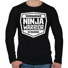 PRINTFASHION Ninja Warrior - Férfi hosszú ujjú póló - Fekete férfi póló