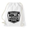 PRINTFASHION Ninja Warrior - Sportzsák, Tornazsák - Fehér