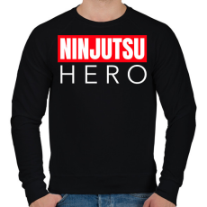 PRINTFASHION NINJUTSU HERO - Férfi pulóver - Fekete