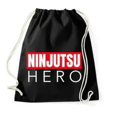PRINTFASHION NINJUTSU HERO - Sportzsák, Tornazsák - Fekete tornazsák