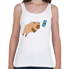 PRINTFASHION Nirvana capybara - Női atléta - Fehér
