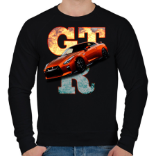 PRINTFASHION nissan gtr - Férfi pulóver - Fekete férfi pulóver, kardigán