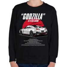 PRINTFASHION Nissan GTR R35 Nismo - Gyerek pulóver - Fekete gyerek pulóver, kardigán