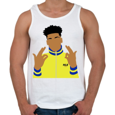 PRINTFASHION Nle choppa - Férfi atléta - Fehér