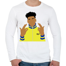 PRINTFASHION Nle choppa - Férfi hosszú ujjú póló - Fehér