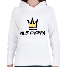 PRINTFASHION NLE choppa - Női kapucnis pulóver - Fehér női pulóver, kardigán