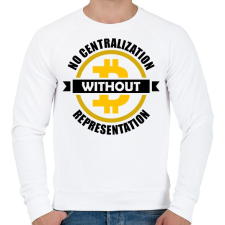 PRINTFASHION No-centralization-without-representation - Férfi pulóver - Fehér női pulóver, kardigán