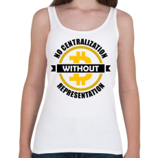 PRINTFASHION No-centralization-without-representation - Női atléta - Fehér