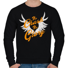 PRINTFASHION no chash no glory - Férfi pulóver - Fekete férfi pulóver, kardigán