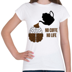 PRINTFASHION no coffe - Női póló - Fehér