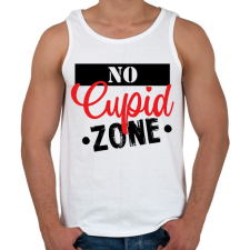 PRINTFASHION No Cupid zone - Férfi atléta - Fehér atléta, trikó