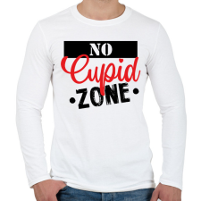PRINTFASHION No Cupid zone - Férfi hosszú ujjú póló - Fehér férfi póló