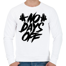 PRINTFASHION No days off - Férfi pulóver - Fehér férfi pulóver, kardigán
