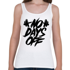 PRINTFASHION No days off - Női atléta - Fehér