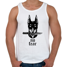 PRINTFASHION No fear - Férfi atléta - Fehér atléta, trikó