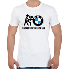 PRINTFASHION No free rides! - Férfi póló - Fehér