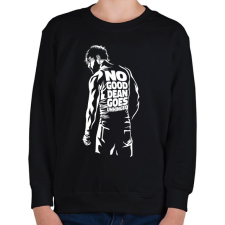 PRINTFASHION NO good - Gyerek pulóver - Fekete gyerek pulóver, kardigán