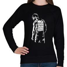PRINTFASHION NO good - Női pulóver - Fekete