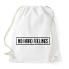 PRINTFASHION No Hard Feelings - Fekete - Sportzsák, Tornazsák - Fehér