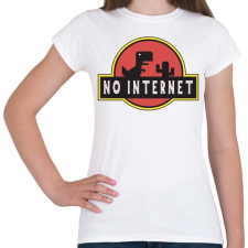 PRINTFASHION No internet - Női póló - Fehér női póló