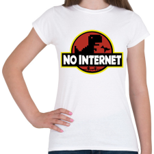 PRINTFASHION No internet - Női póló - Fehér női póló