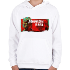 PRINTFASHION No More room in hell 2 - Gyerek kapucnis pulóver - Fehér