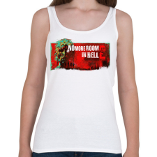 PRINTFASHION No More room in hell 2 - Női atléta - Fehér női trikó