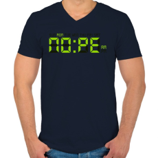 PRINTFASHION NO:PE - Férfi V-nyakú póló - Sötétkék