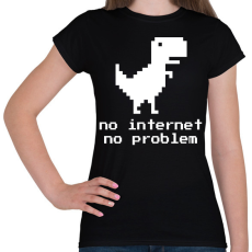 PRINTFASHION No problem - Női póló - Fekete